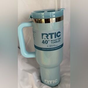 RTIC 40 oz Shimmering Blue Road Trip Tumbler
